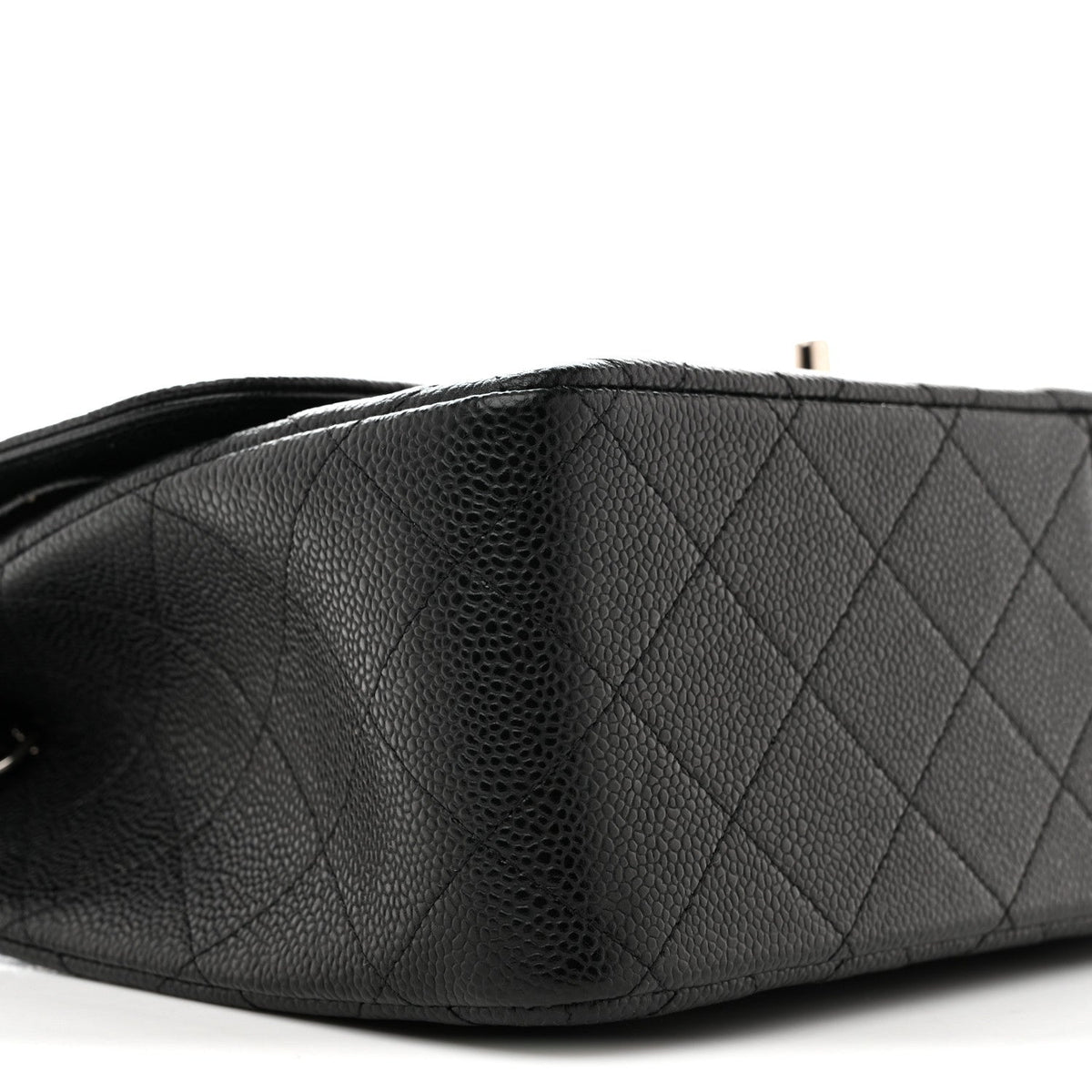 Caviar Quilted Jumbo Double Flap Black At My store