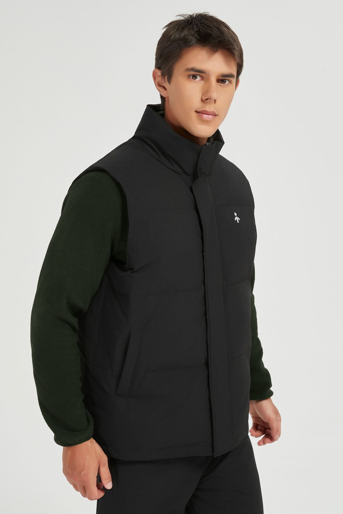 Hot-Sale Zip Up Stand Collar Down Vest