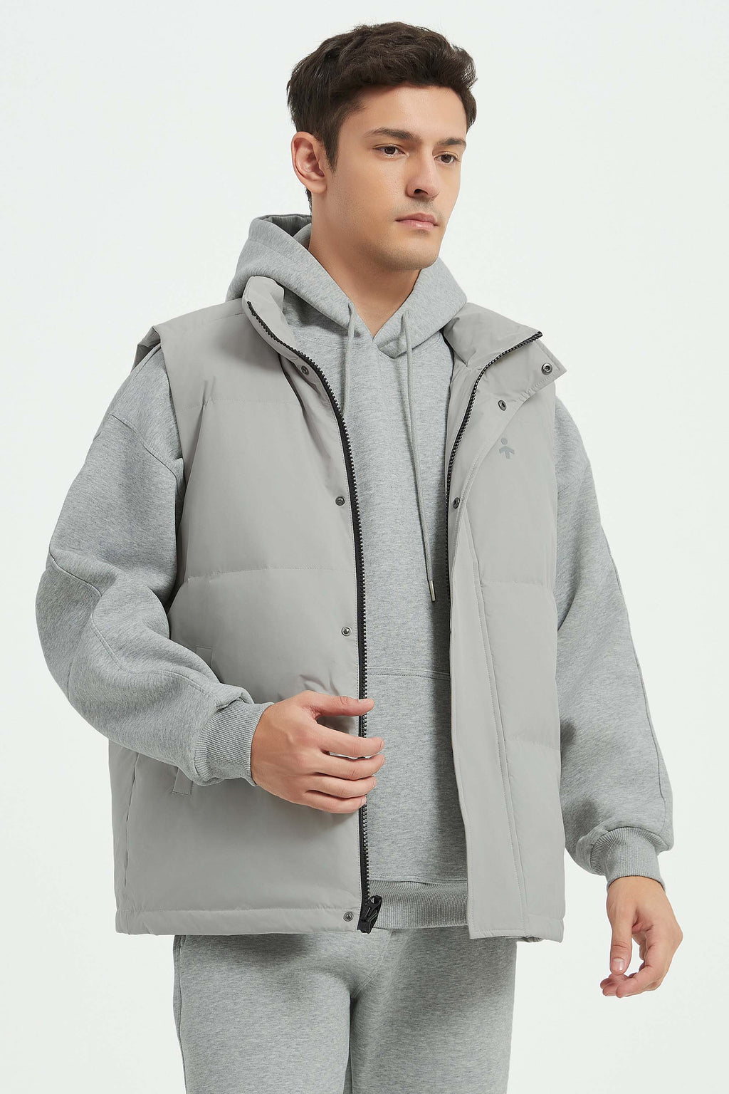 Hot-Sale Zip Up Stand Collar Down Vest