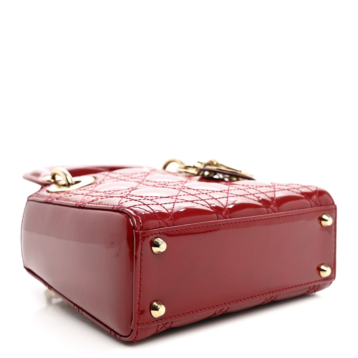Patent Cannage Mini Lady Dior Red AT My store