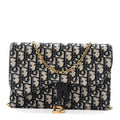 Oblique Saddle Chain Pouch Blue AT My store