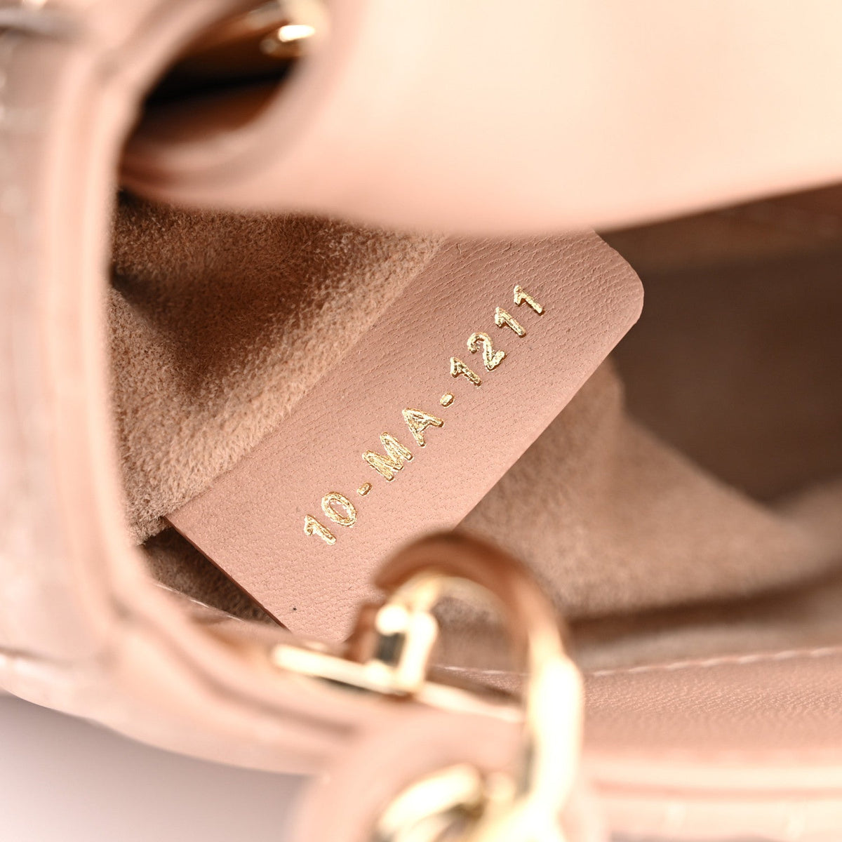 Lambskin Cannage Micro Lady Dior Rose Des Vents AT My store