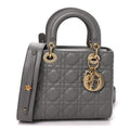 Lambskin Cannage Small My ABCDior Lady Dior Grey AT My store