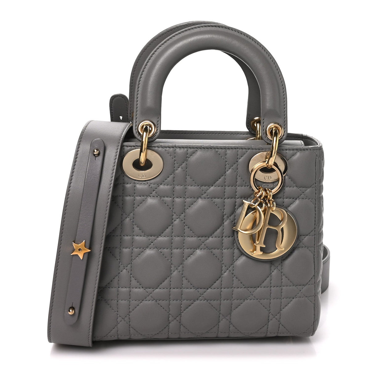 Lambskin Cannage Small My ABCDior Lady Dior Grey AT My store