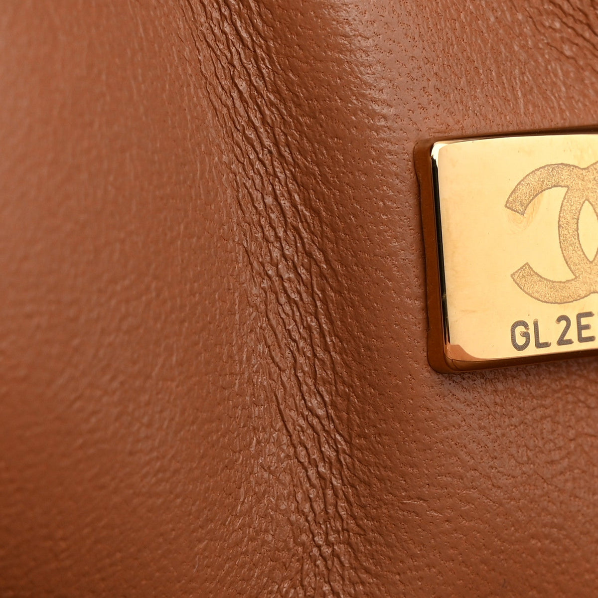 Lambskin Quilted Medium Double Flap Brown At My store
