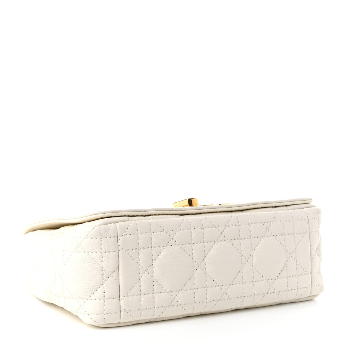 Calfskin Cannage Small Caro Bag Ivory AT My store
