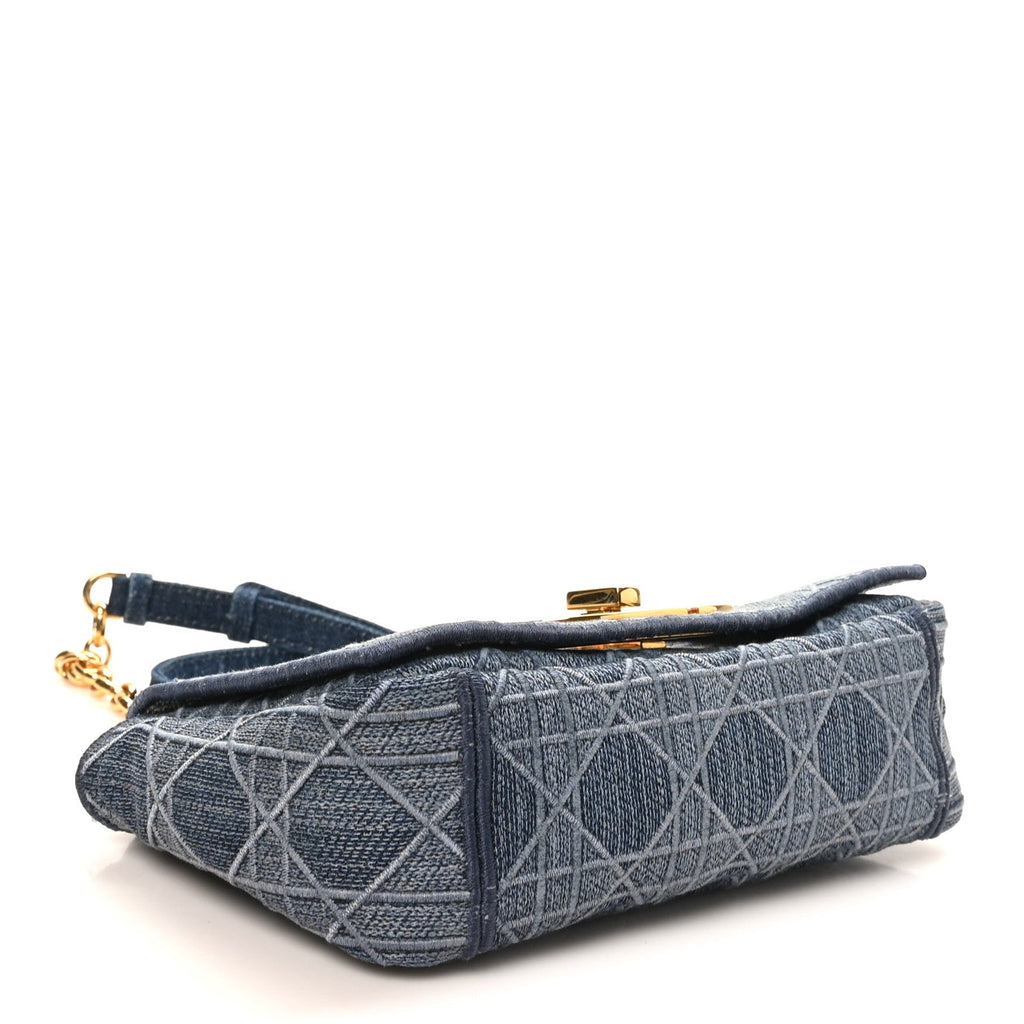 Denim Cannage Small Caro Bag Blue AT My store