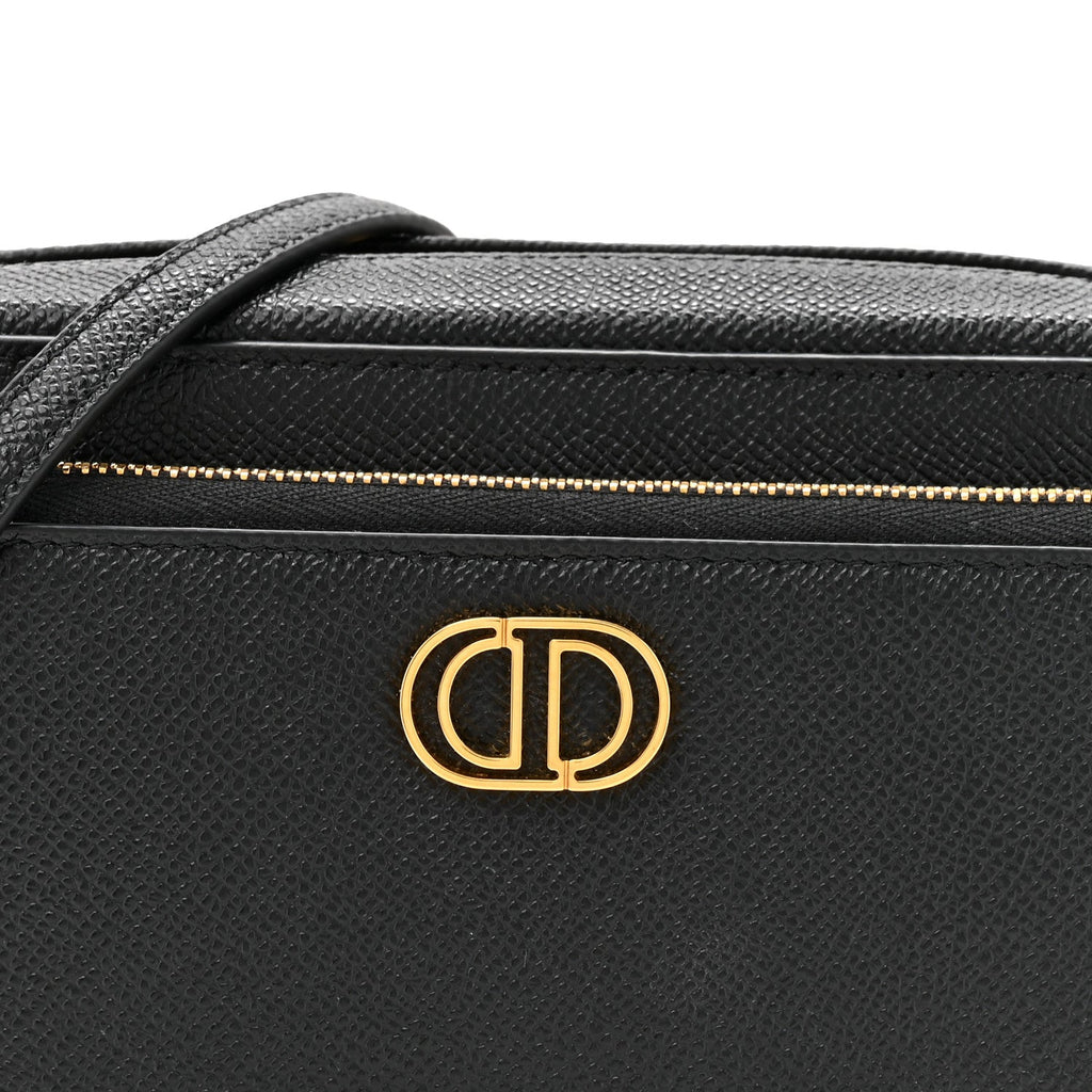 Grained Calfskin Caro Double Pouch Black AT My store
