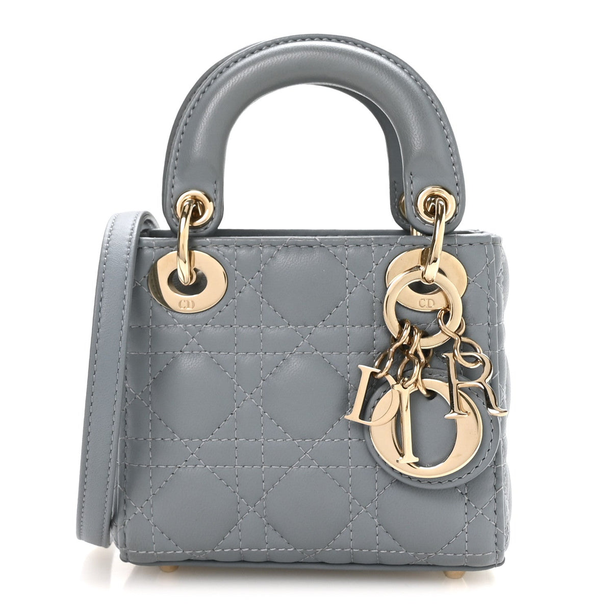 Lambskin Cannage Micro Lady Dior Cloud Blue AT My store