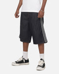 Best-Selling Adidas  Adicolor Jorts Mid-Rise Straight Leg Firebird Shorts Indigo Denim