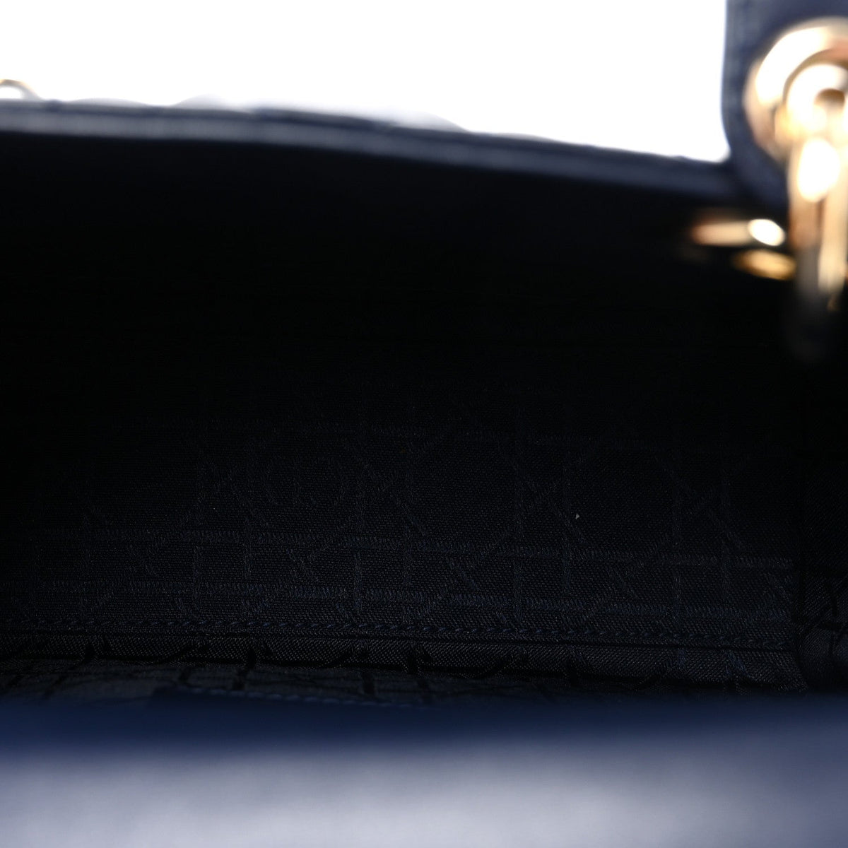 Lambskin Cannage Small Lucky Badges My Lady Dior Navy AT My store