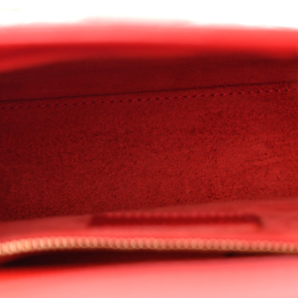 Patent Cannage Small Lady Dior Cherry Red AT My store