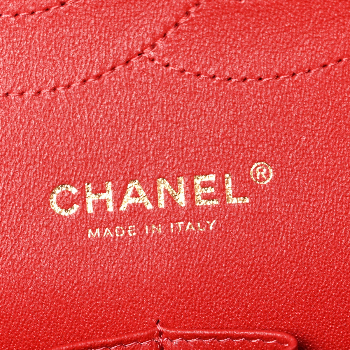 Caviar Quilted Jumbo Double Flap Red At My store