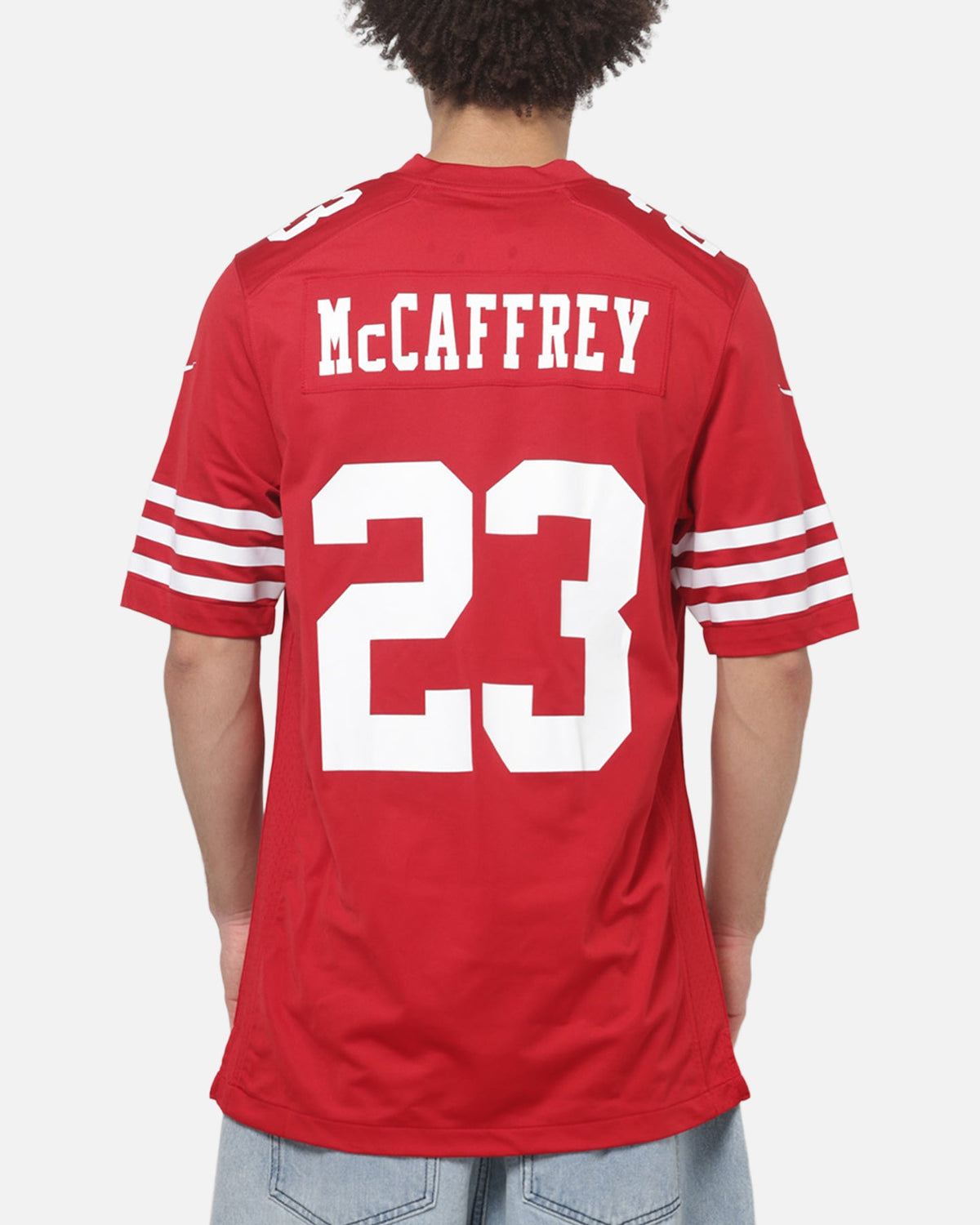 Top Seller Nike San Francisco 49ers Christian McCaffrey #23 Home Game NFL Jersey Gym Red