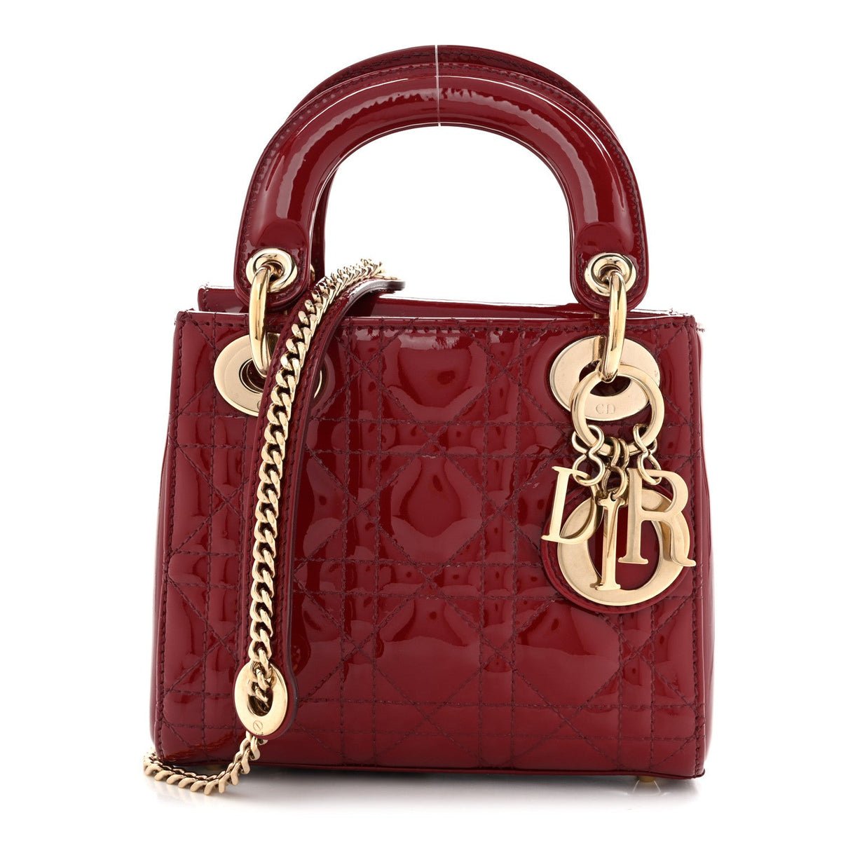 Patent Cannage Mini Lady Dior Red AT My store