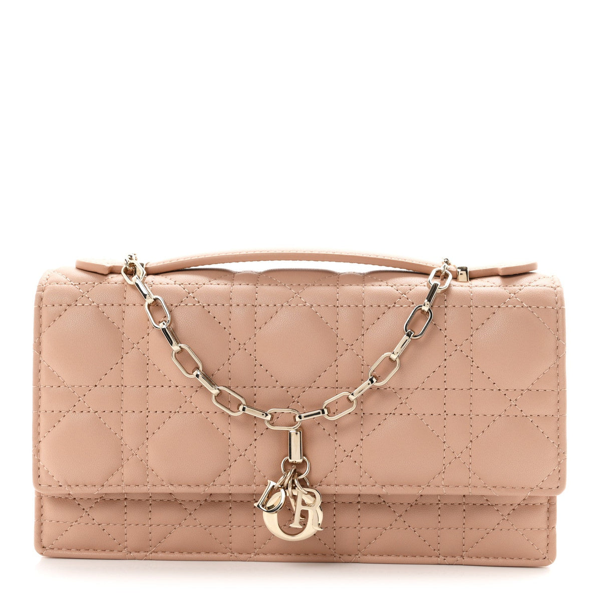 Lambskin Chain Lady My Dior Mini Chain Pouch Rose De Vents AT My store
