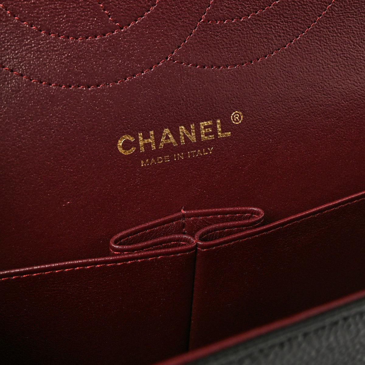 Caviar Quilted Jumbo Double Flap Black At My store