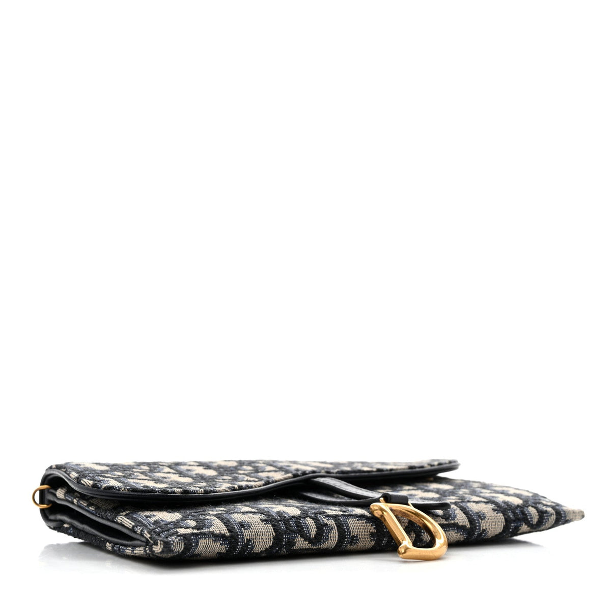 Oblique Saddle Chain Long Wallet Blue AT My store
