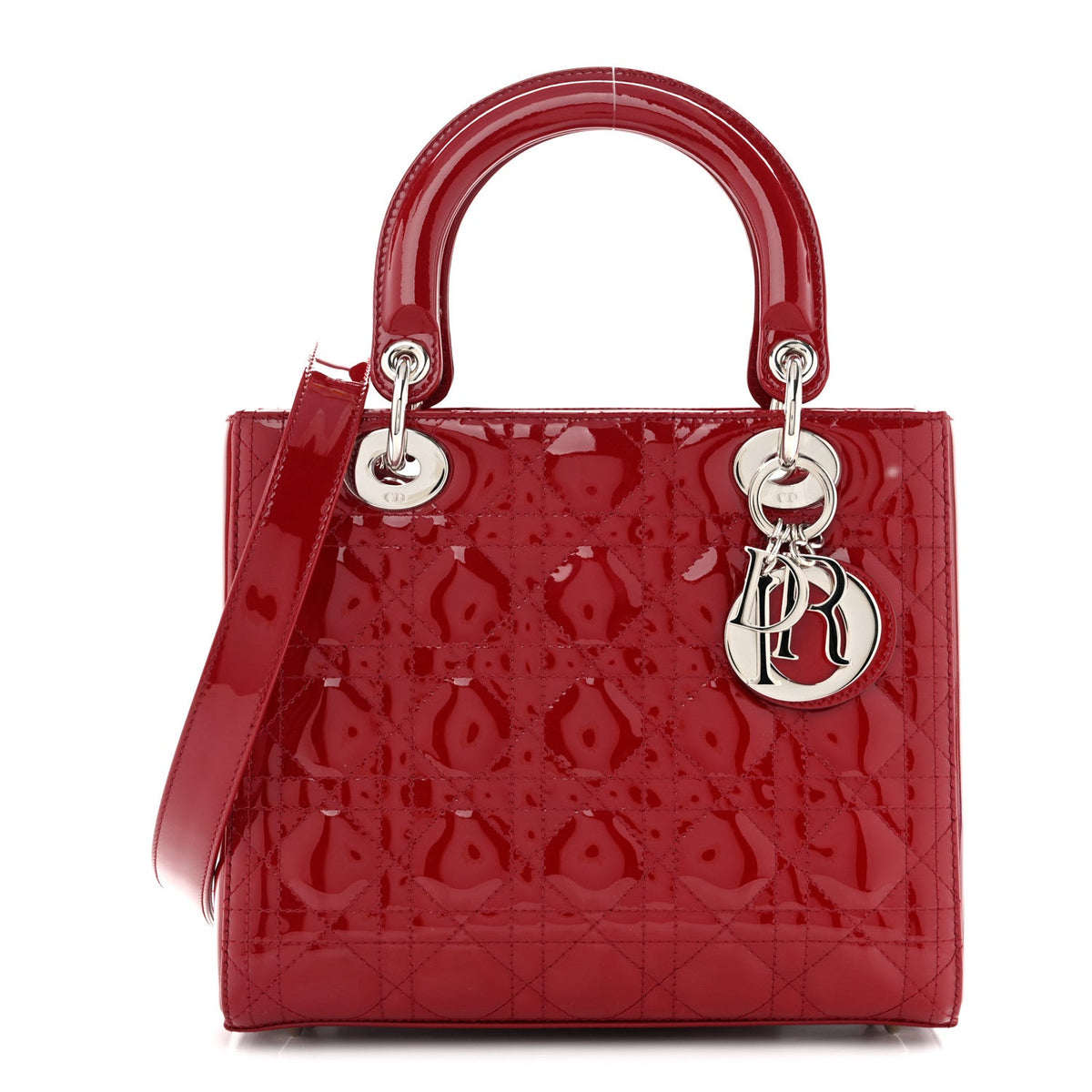 Patent Cannage Medium Lady Dior Red AT My store