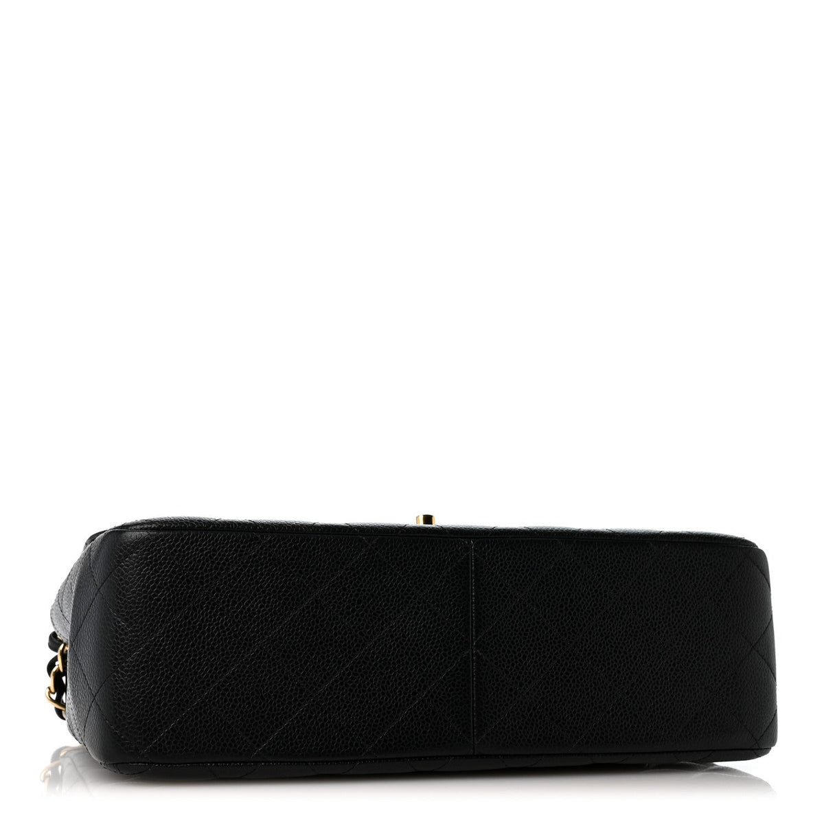 Caviar Quilted Jumbo Double Flap Black At My store