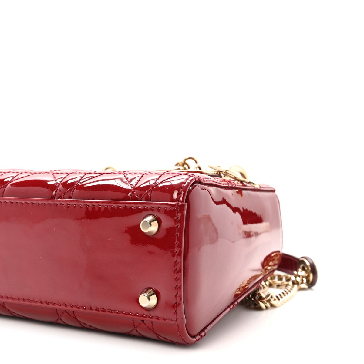 Patent Cannage Mini Lady Dior Red AT My store