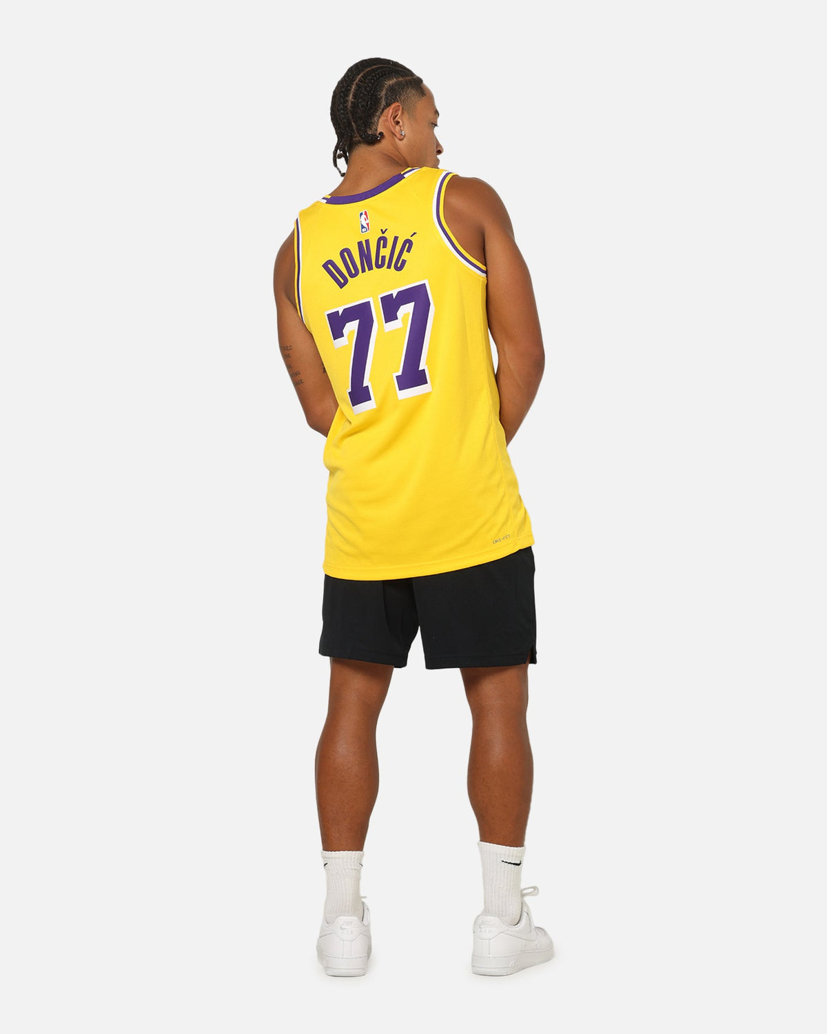 Top Seller Nike Luka Doncic Los Angeles Lakers #77 Icon Edition 2022/23 Nike Dri-Fit NBA Swingman Jersey Amarillo/Doncic