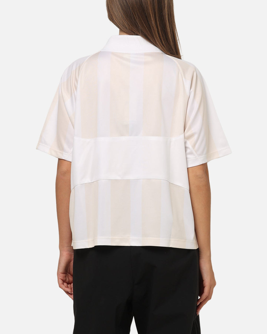 Top Seller Nike Women's Sportswear Street Oversized Striped Jersey Chalk/White