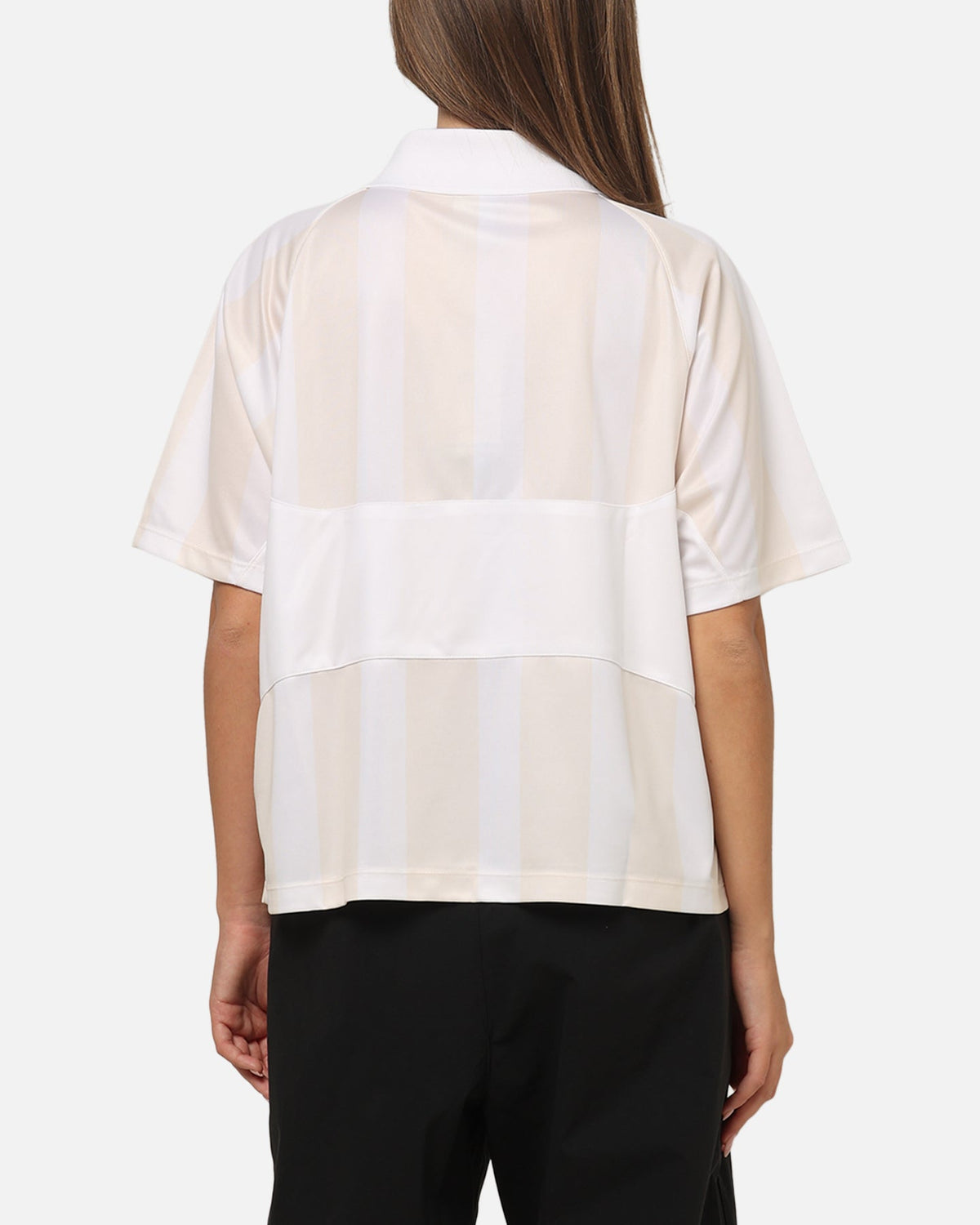 Top Seller Nike Women's Sportswear Street Oversized Striped Jersey Chalk/White