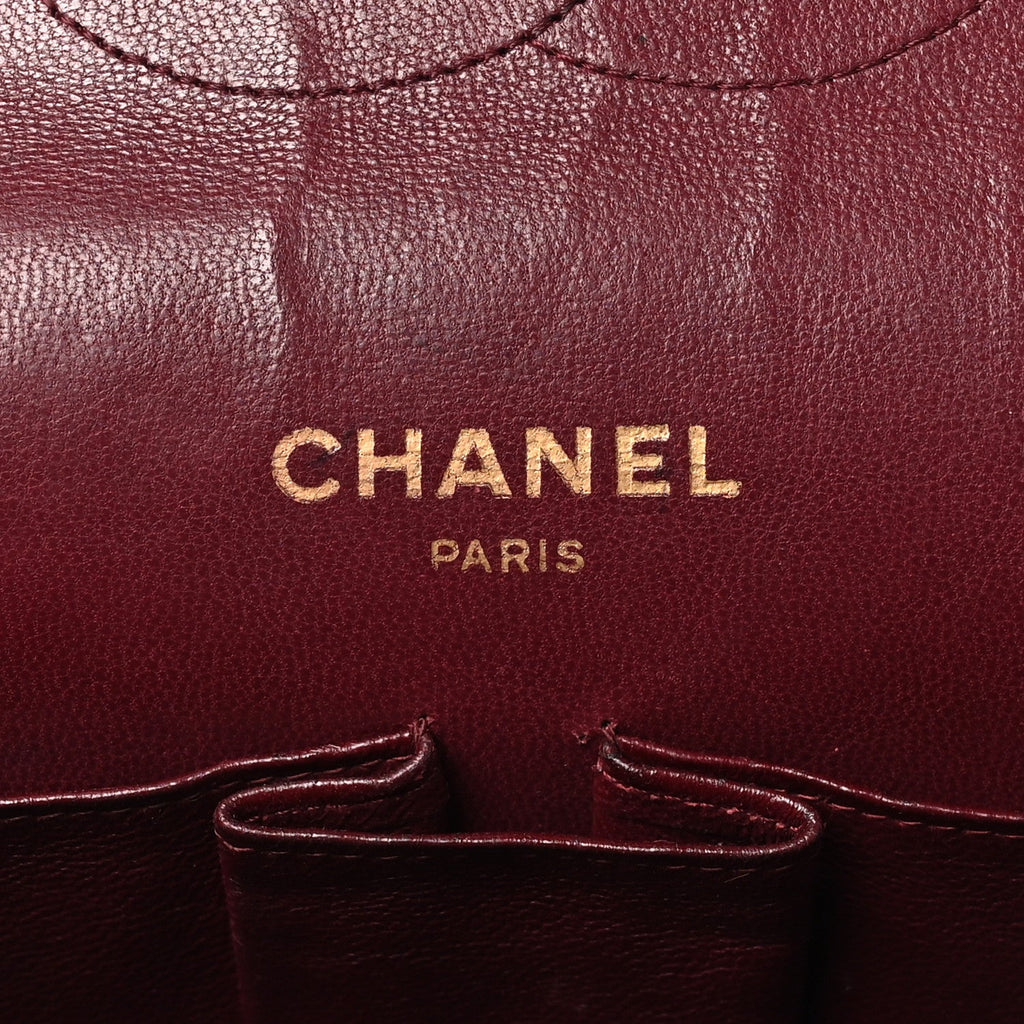 Lambskin Quilted Medium Double Flap Bijoux Chain Black At My store