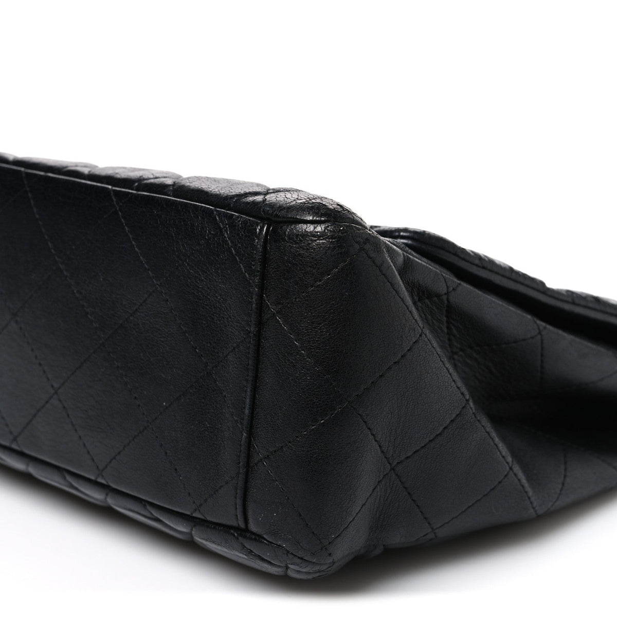 Lambskin Quilted Maxi Double Flap Black At My store
