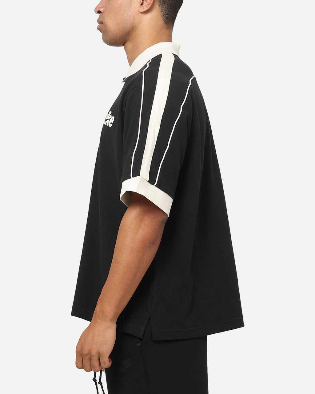 Top Seller Nike Sportswear Club Oversized Futbol Polo Shirt Black