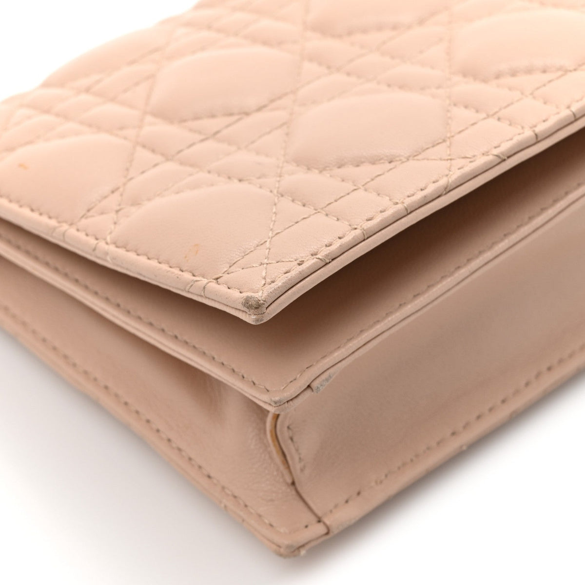 Lambskin Cannage Lady Dior Convertible Clutch Pink AT My store