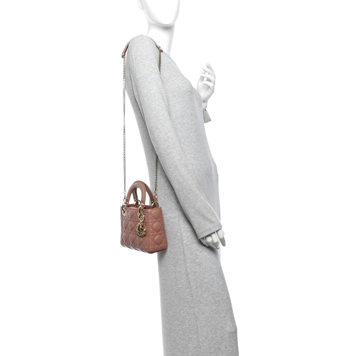 Lambskin Cannage Mini Lady Dior Fard AT My store