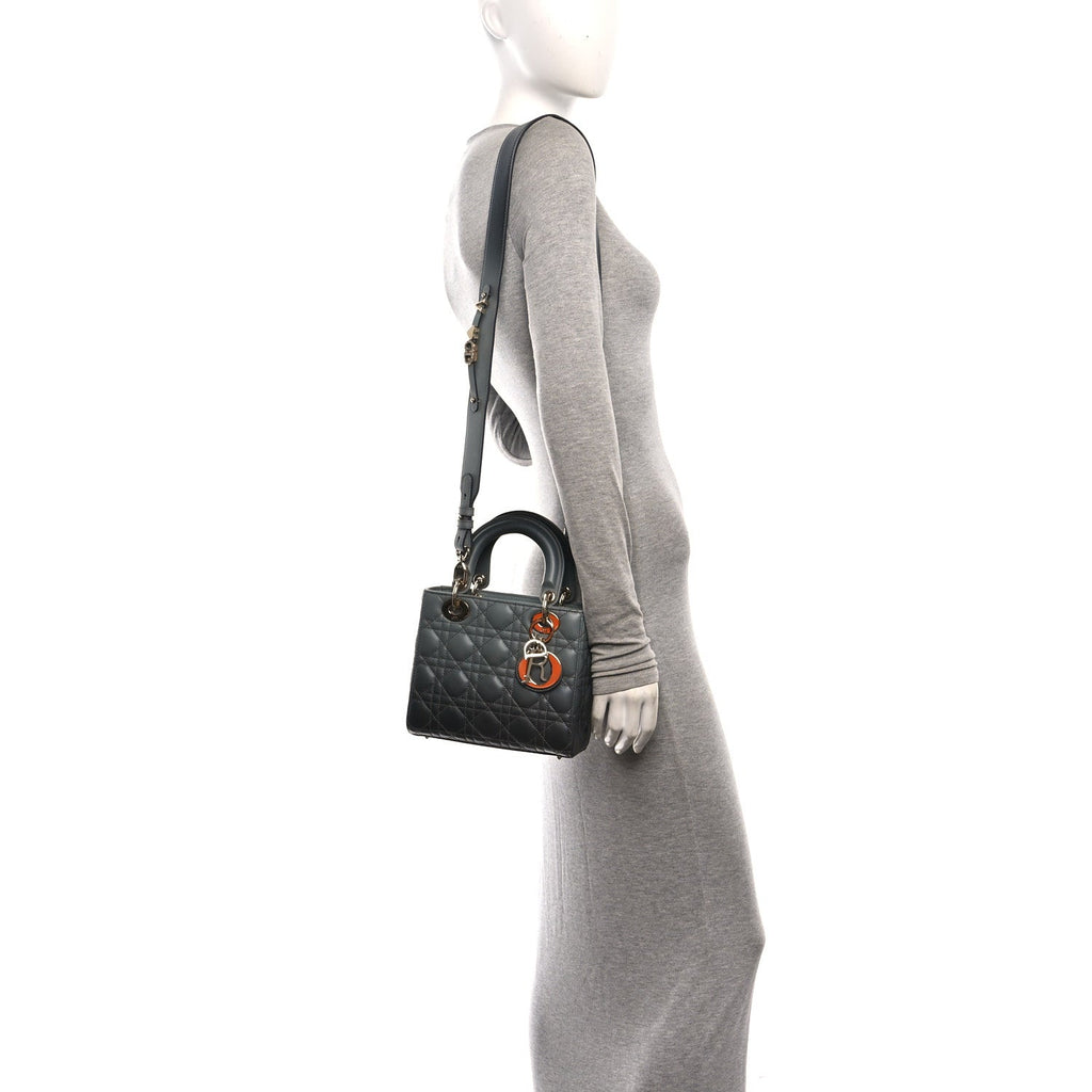Lambskin Cannage Gradient Small My ABCDior Lady Dior Grey AT My store