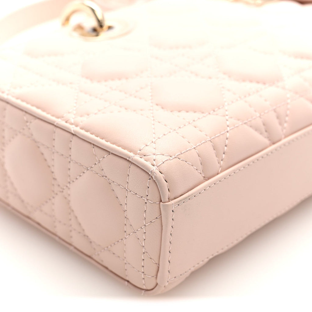 Lambskin Cannage Medium Lady D-Joy Powder Pink AT My store