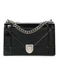 Patent Medium Diorama Flap Bag Black AT My store