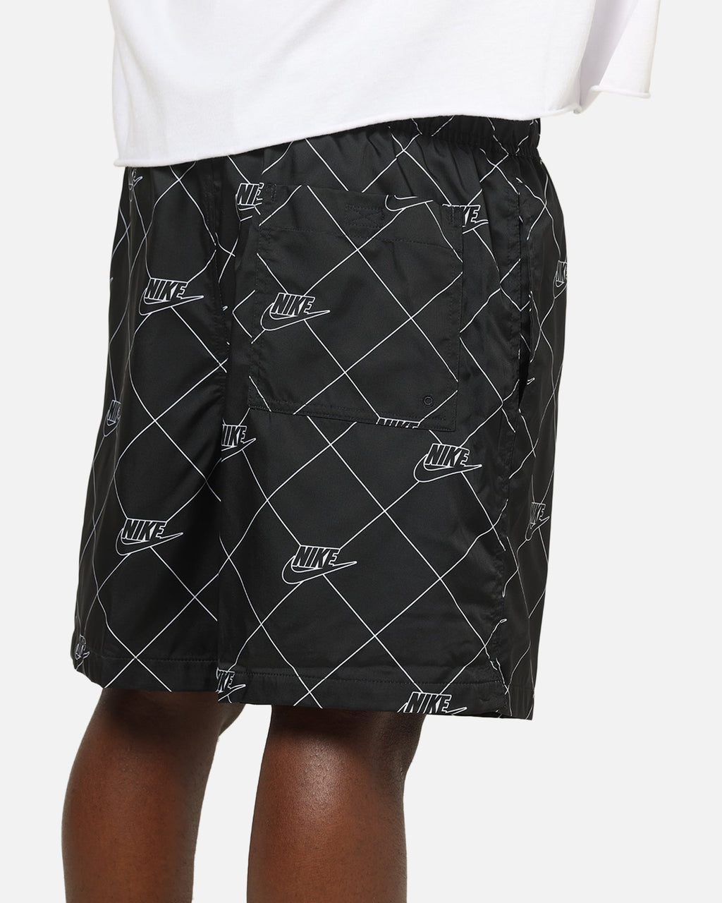 Top Seller Nike Sportswear Club Woven Flow Shorts Black/Black/White