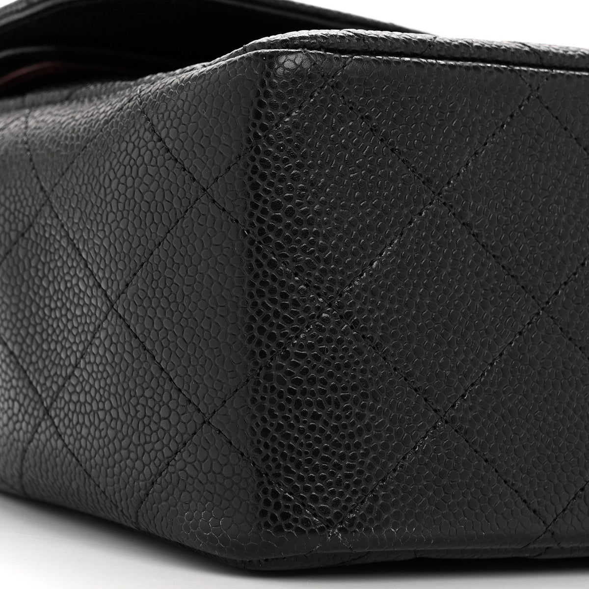 Caviar Quilted Jumbo Double Flap Black At My store