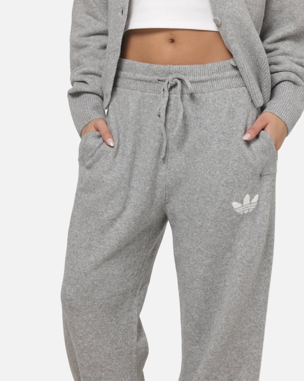 Best-Selling Adidas Women's Essentials Knit Pants Medium Grey Heather