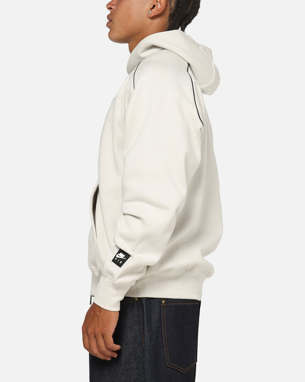 Top Seller Nike Air Full-Zip Fleece Hoodie Light Bone/Black