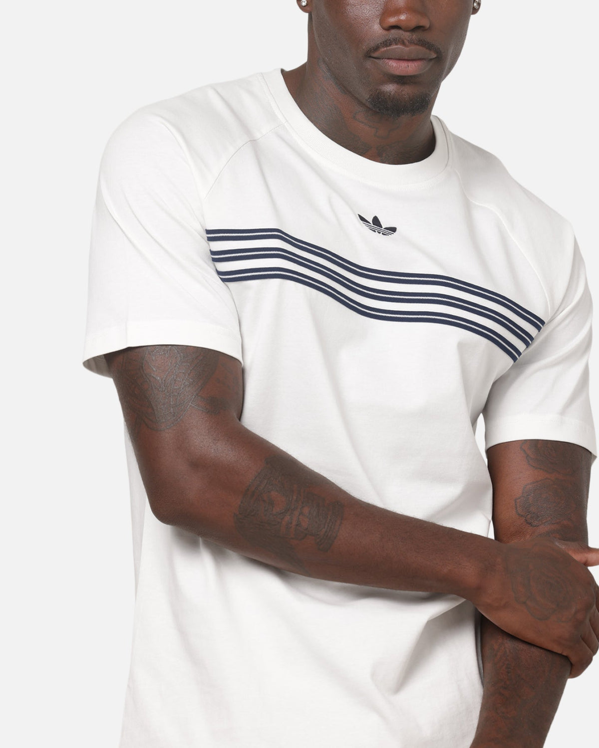 Best-Selling Adidas Chest Stripes 98 T-Shirt White