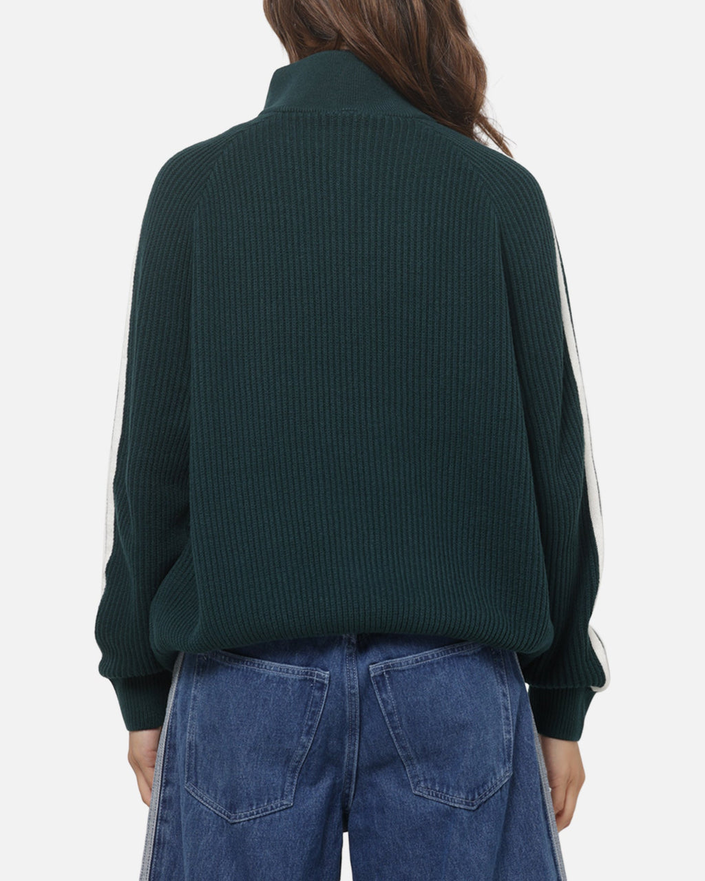 Best-Selling Adidas Women's Funnel Neck Quarter Zip Sweatshirt Green