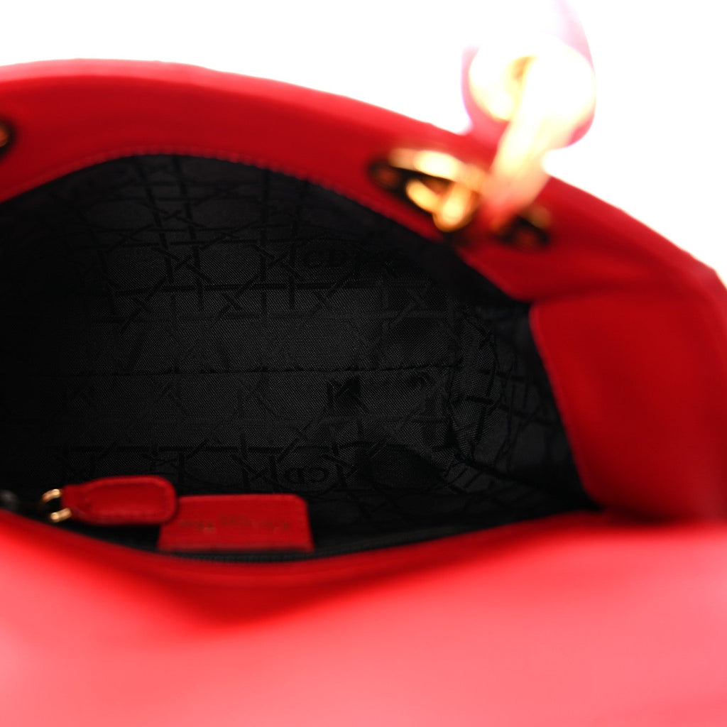 Lambskin Cannage Mini Lady Dior Red AT My store