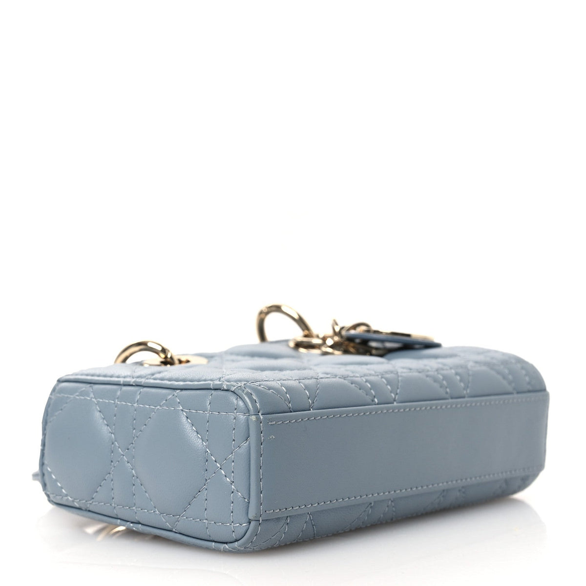 Lambskin Cannage Micro Lady D-Joy Cloud Blue AT My store