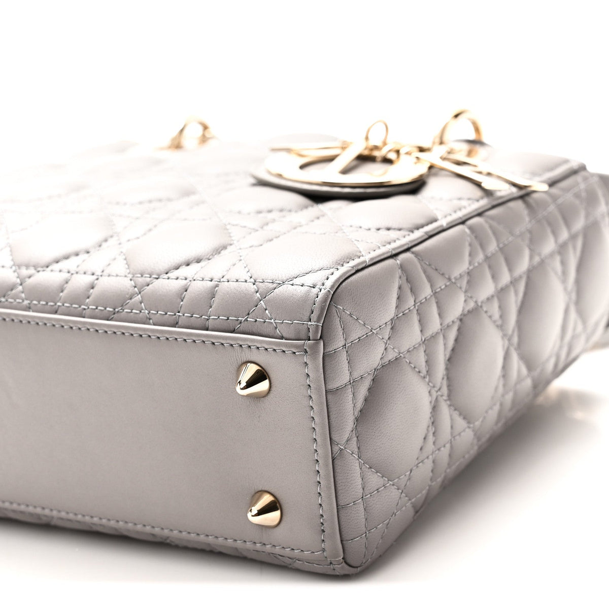 Lambskin Cannage Small My ABCDior Lady Dior Grey AT My store