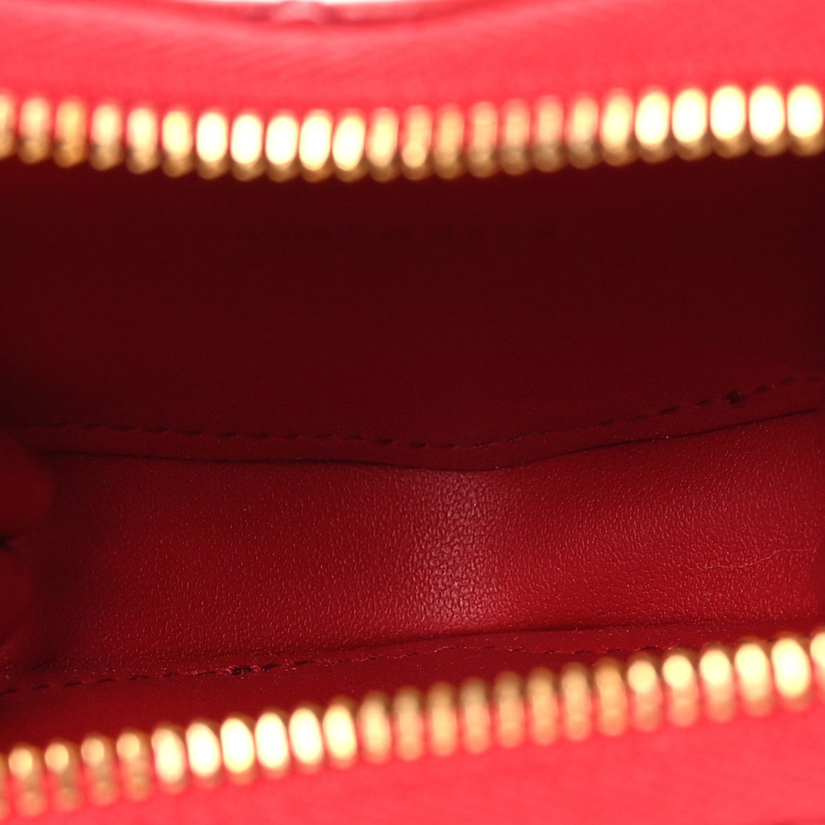 Calfskin Cannage Dioramour Caro Heart Pouch With Chain Bright Red AT My store