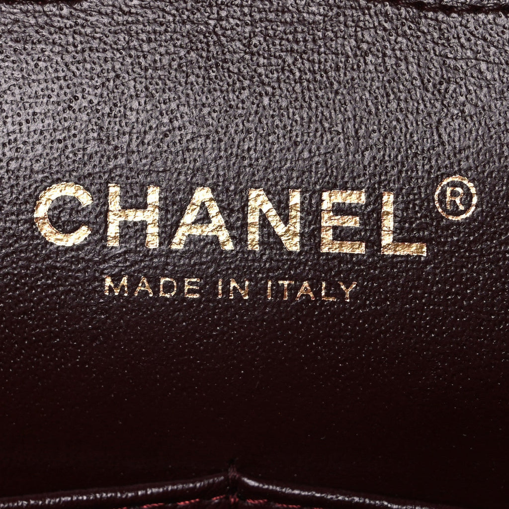 Lambskin Quilted Jumbo Double Flap Black At My store