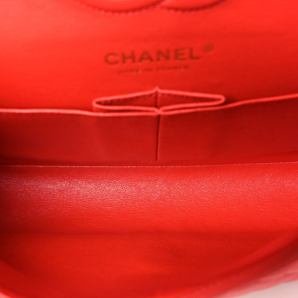 Lambskin Quilted Small Double Flap Red At My store