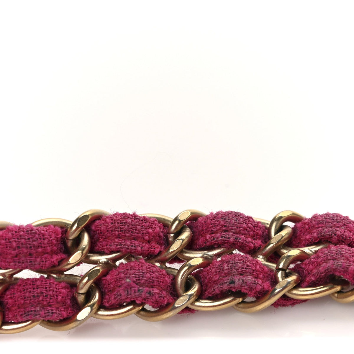 Tweed Quilted Medium Double Flap Fuchsia At My store