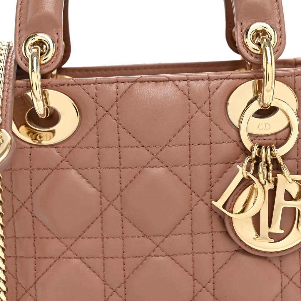 Lambskin Cannage Mini Lady Dior Fard AT My store